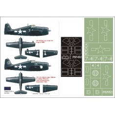 1/32 F6F5N Hellcat Paint Mask for Trumpeter (Canopy Masks + Insignia Masks)