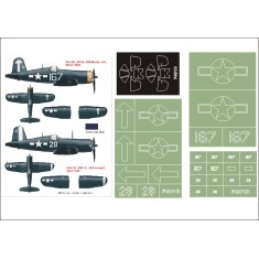 1/32 F4U-1D Corsair Paint Mask for Trumpeter (Canopy Masks + Insignia Masks)