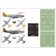 1/32 P-51D Mustang Paint Mask Vol.1 for Dragon (Canopy Masks + Insignia Masks)