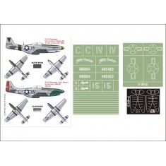 1/32 P-51D Mustang Paint Mask Vol.2 for Dragon (Canopy Masks + Insignia Masks)