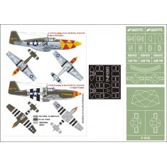 1/32 P-51B Mustang Paint Mask Vol.4 for Trumpeter (Canopy Masks + Insignia Masks)