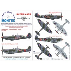 1/32 Spitfire Mk.VIII & IX Canopy Masks + Insignia Masks for Pacific Coast Models