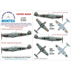 1/32 Messerschmitt Bf 109E-1 Paint Mask Vol.1 for Eduard (Canopy Masks + Insignia Masks)