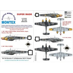 1/32 Bf 110D Paint Mask for Dragon (Canopy Masks + Insignia Masks)