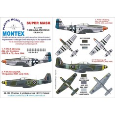 1/32 P-51 Mustang IVA Paint Mask Vol.1 for Dragon (Canopy Masks + Insignia Masks)