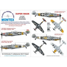 1/32 Messerschmitt Bf 109G-6 Paint Mask Vol.4 for Hasegawa (Canopy Masks + Insignia Masks)