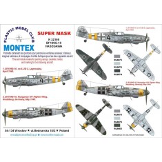 1/32 Messerschmitt Bf 109G-10 Paint Mask Vol.3 for Hasegawa (Canopy Masks +Insignia Masks)