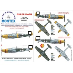 1/32 Messerschmitt Bf 109E-4/7 Paint Mask for Eduard (Canopy Masks + Insignia Masks)