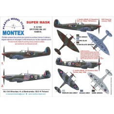 1/32 Supermarine Spitfire VIII Paint Mask Vol.4 for Tamiya (Canopy Masks + Insignia Masks)