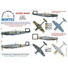 1/32 Messerschmitt Bf 109F-4 Paint Mask Vol.3 for Hasegawa (Canopy Masks + Insignia Masks)