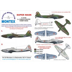 1/32 IL-2 Single Seater Paint Mask for HobbyBoss (Canopy Masks + Insignia Masks)