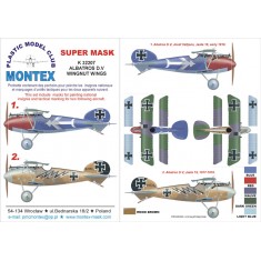 1/32 Albatros D V Paint Mask for Wingnut Wings (Insignia Masks)