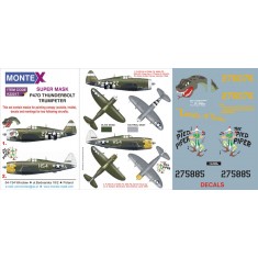 1/32 P-47D Razorback Paint Mask Vol.2 for Trumpeter (Canopy Masks+Insignia Masks+Decals)