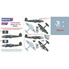 1/32 He 111P Paint Mask Vol.1 for Revell (Canopy Masks + Insignia Masks + Decals)