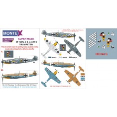 1/32 Bf 109G-2 & G-2/R-6 Canopy Masks + Insignia Masks + Decals Vol.1 for Trumpeter