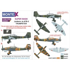 1/32 Ju 87B-2 Paint Mask for Trumpeter (Canopy Masks + Insignia Masks)