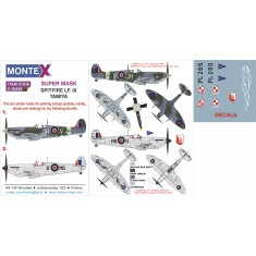 1/32 Supermarine Spitfire Mk IX Paint Mask with Decals for Tamiya kit
