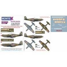 1/32 A-36 APACHE Paint Mask with Decals for Hobbycraft kit 