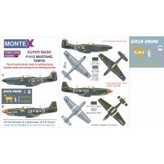 1/32 North-American P-51D Mustang Paint Mask for Tamiya (Insignia&Canopy Masks+Decals)
