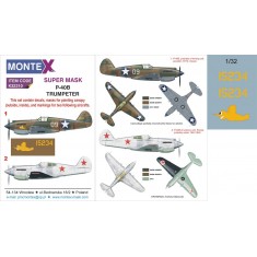 1/32 Curtiss P-40B Paint Mask for Trumpeter kit (Canopy Masks + Insignia Masks + Decals)