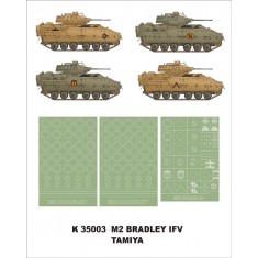 1/35 M2 Bradley IFV Paint Mask for Tamiya (Insignia Masks + Wheel Mask)