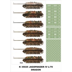 1/35 Jagdpanzer IV L/70 Paint Mask Vol.1 for Dragon (Insignia Masks + Wheel Mask)