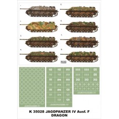 1/35 Jagdpanzer IV L/70 Paint Mask Vol.2 for Dragon (Insignia Masks + Wheel Mask)