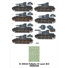 1/35 Panzer IV B/C Paint Mask for Dragon &Tristar (Insignia Masks)