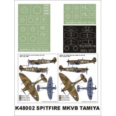 1/48 Supermarine Spitfire MkVB Trop Paint Mask for Tamiya (Canopy Masks + Insignia Masks)