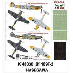 1/48 Messerschmitt Bf 109F-2 Paint Mask for Hasegawa (Canopy Masks + Insignia Masks)