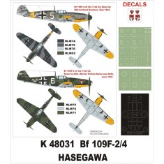 1/48 Messerschmitt Bf 109F-2/4 Paint Mask for Hasegawa (Canopy Masks + Insignia Masks)