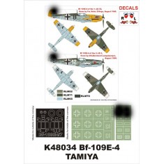1/48 Messerschmitt Bf 109E-4 Paint Mask Vol.1 for Tamiya (Canopy Masks + Insignia Masks)
