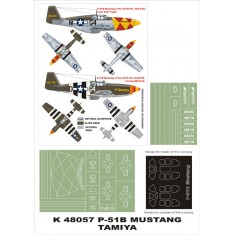 1/48 P-51B Mustang Paint Mask Vol.3 for Tamiya (Canopy Masks + Insignia Masks)