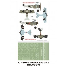 1/48 Fokker Dr I Paint Mask for Dragon kit Vol.2 (Insignia Masks)