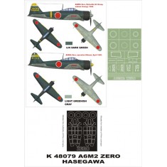 1/48 A6M2 Zero Paint Mask Vol.4 for Hasegawa (Canopy Masks + Insignia Masks)