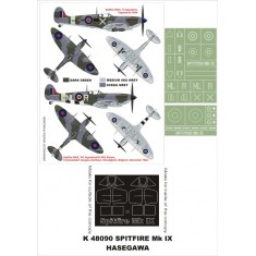 1/48 Supermarine Spitfire Mk.IX Canopy Masks + Insignia Masks Vol.2 for Hasegawa