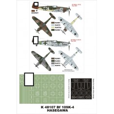 1/48 Messerschmitt Bf 109K-4 Paint Mask Vol.3 for Hasegawa (Canopy Masks + Insignia Masks)