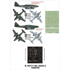 1/48 Me-262A-2 Paint Mask Vol.2 for Tamiya (Canopy Masks + Insignia Masks)