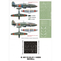 1/48 Ki-61-I Hien Paint Mask Vol.2 for Hasegawa (Canopy Masks + Insignia Masks)