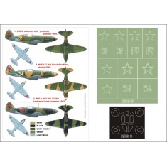1/48 Mikoyan-Gurevich MiG-3 Paint Mask Vol.2 for ICM (Canopy Masks + Insignia Masks)