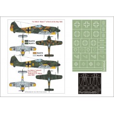 1/48 Fw-190A-5 Paint Mask for Hasegawa (Canopy Masks + Insignia Masks)