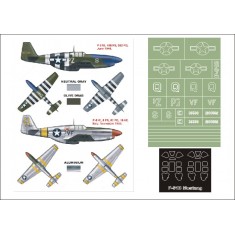1/48 P-51B Mustang Paint Mask Vol.5 for Tamiya (Canopy Masks + Insignia Masks)