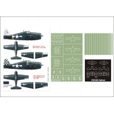 1/48 F6F-5 Hellcat Paint Mask for Hasegawa (Canopy Masks + Insignia Masks)
