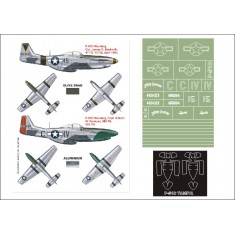 1/48 P-51D Mustang Paint Mask Vol.5 for Tamiya (Canopy Masks + Insignia Masks)