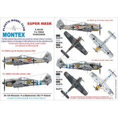 1/48 Focke-Wulf Fw 190A8 (snake) Paint Mask for Tamiya (Canopy Masks + Insignia Masks)