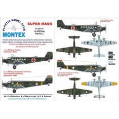 1/48 Ju 52 Paint Mask Vol.2 for Revell (Canopy Masks + Insignia Masks)