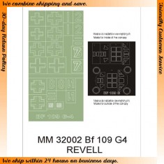 1/32 Messerschmitt Bf-109G-4 Paint Mask for Revell kit (Canopy Masks + Insignia Masks)