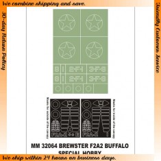 1/32 Brewster F2A-2 Buffalo Paint Mask for Special Hobby kit (Canopy Masks+Insignia Masks)