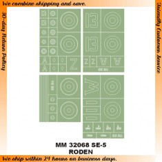 1/32 RAF SE-5 Paint Mask for Roden kit (4 Insignia Masks)