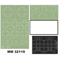1/32 Arado Ar 196 Paint Mask for Revell kit (Canopy Masks + Insignia Masks)